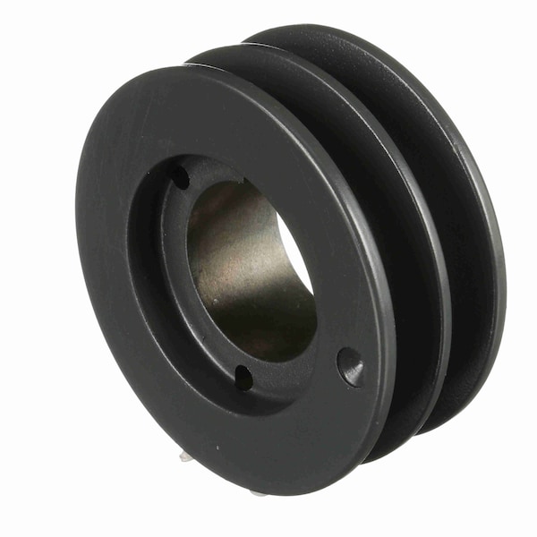 2 Groove Cast Iron Bushed Bore Multiple Sheave, 2TB40